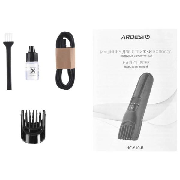 Aparat de tuns Ardesto HC-Y10-B Black photo 6