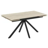 Masă de bucătărie extensibilă Magnus Perla Piatră sinterizată/ Travertine