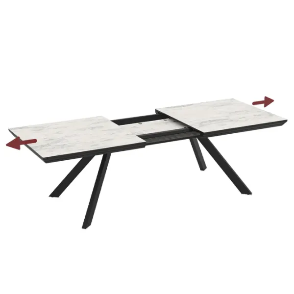 Masă de bucătărie extensibilă Magnus Corin MDF/ Marmo photo 2