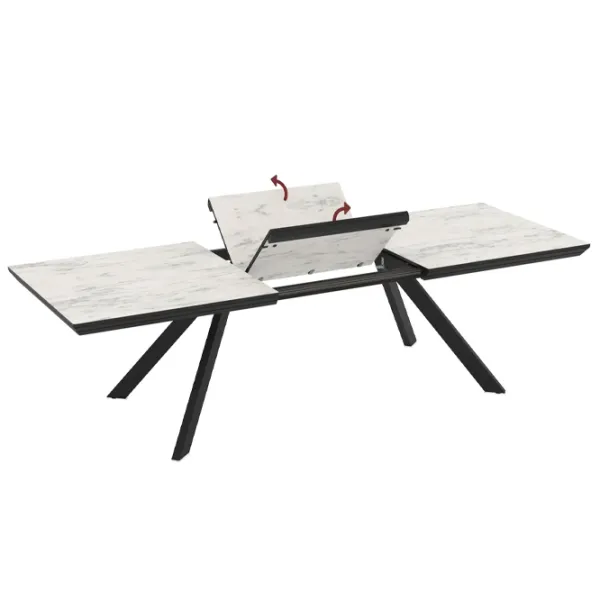 Masă de bucătărie extensibilă Magnus Corin MDF/ Marmo photo 3
