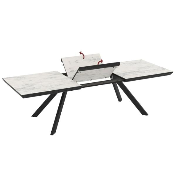 Masă de bucătărie extensibilă Magnus Corin MDF/ Marmo photo 3