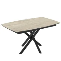 Masă de bucătărie extensibilă Magnus Filis MDF/ Travertine