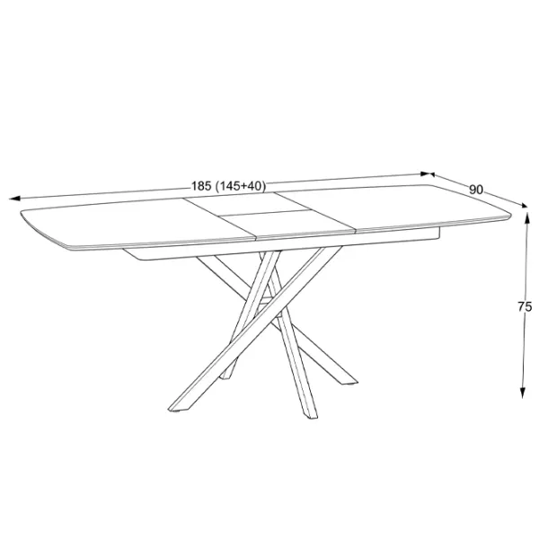 Masă de bucătărie extensibilă Magnus Filis MDF/ Zirve photo 6
