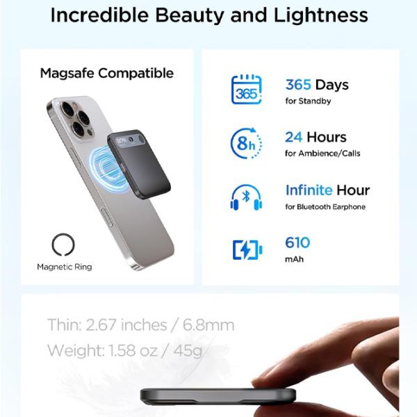 Микрофон Boya Notra AI Note Taker & Voice Recorder Черный photo 9