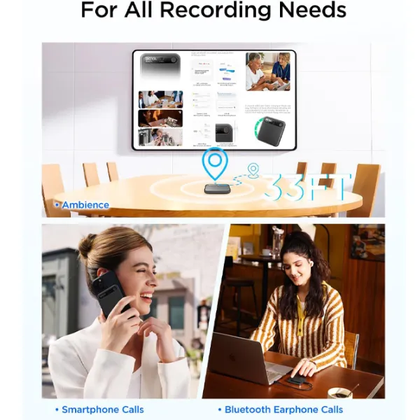 Микрофон Boya Notra AI Note Taker & Voice Recorder Черный photo 10