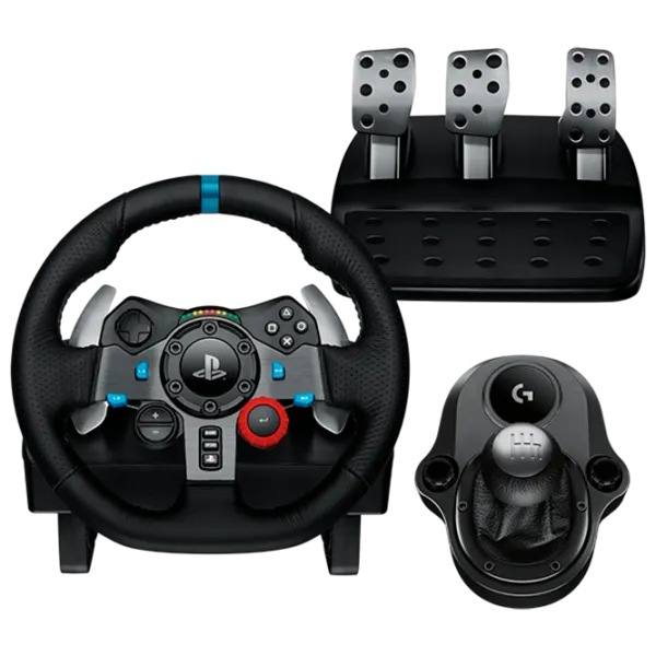 Руль Logitech Driving Force Racing G29 + Driving Force Shifter F Проводная / 21 buttons / Черный photo 1