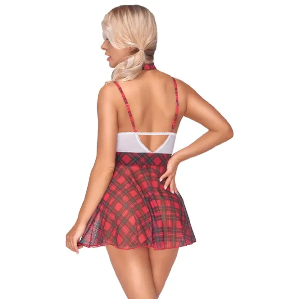 Set lengerie Cottelli Schoolgirl Plaid (M) Red photo 3