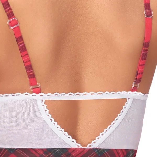 Set lengerie Cottelli Schoolgirl Plaid (M) Red photo 5