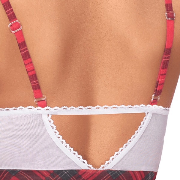 Set lengerie Cottelli Schoolgirl Plaid (M) Red photo 5
