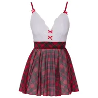 Set lengerie Cottelli Schoolgirl Plaid (M) Red photo 6