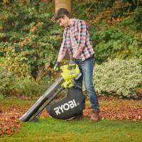 Воздуходувка Ryobi RY18BVXA-0 / Зеленый photo 3