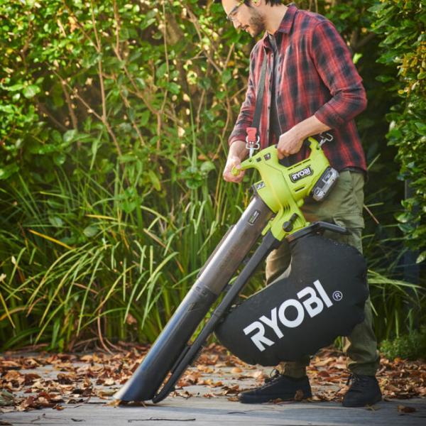 Suflantă de frunze Ryobi RY18BVXA-0  / Green photo 4