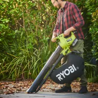 Воздуходувка Ryobi RY18BVXA-0 / Зеленый photo 4