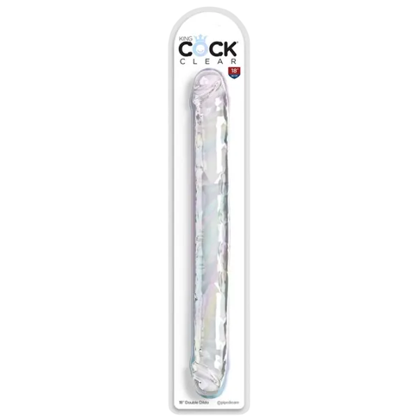 Dildo King Cock Clear 18" Double (46 cm) / Transparent photo 1