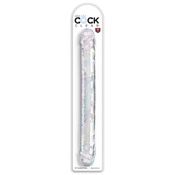 Dildo King Cock Clear 18" Double (46 cm) / Transparent photo 1
