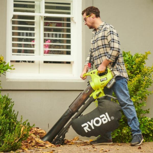 Воздуходувка Ryobi RY18BVXA-150  / Зеленый photo 5