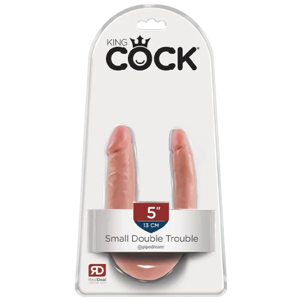 Дилдо King Cock DOUBLE TROUBLE (30 см) / Бежевый photo 1