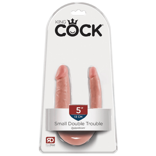 Дилдо King Cock DOUBLE TROUBLE (30 см) / Бежевый photo 1