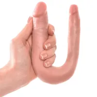 Dildo King Cock DOUBLE TROUBLE (30 cm) / Beige photo 5