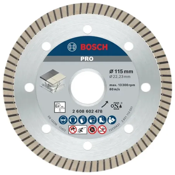 Диск алмазный сплошной Bosch 2608602478  photo 1