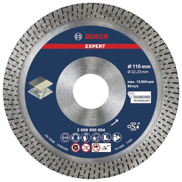 Диск алмазный сплошной Bosch 2608900654  photo 1