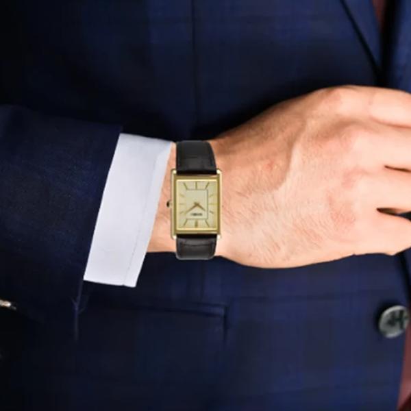 Ceas de mână pentru bărbați Seiko SWR106P1 Cuarț / 40 x 27 mm photo 3