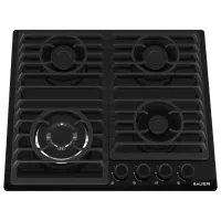Plită încorporabilă pe gaz Bauer Oligark 6L4GT FFD BLG Sticlă călită / Black photo 2