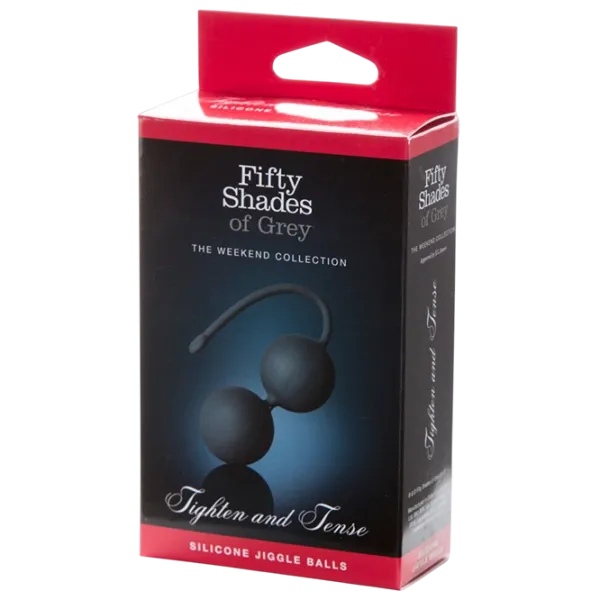 Bile vaginale Fifty Shades of Grey Tighten and Tense Silicone Jiggle Balls (2bile) Black photo 1