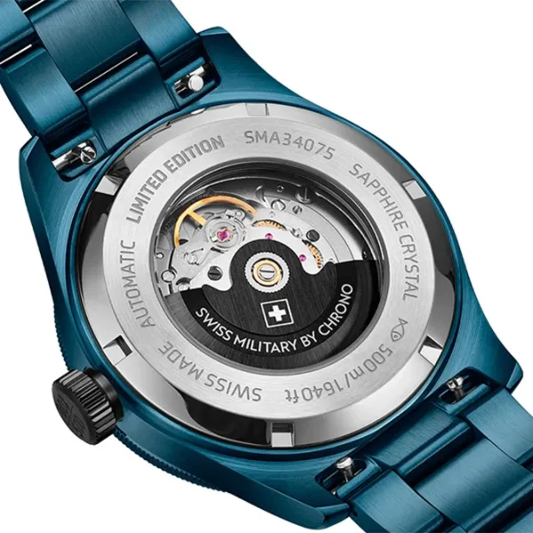 Ceas de mână pentru bărbați Swiss Military SMA34075.10 Mecanic / 44 mm photo 2