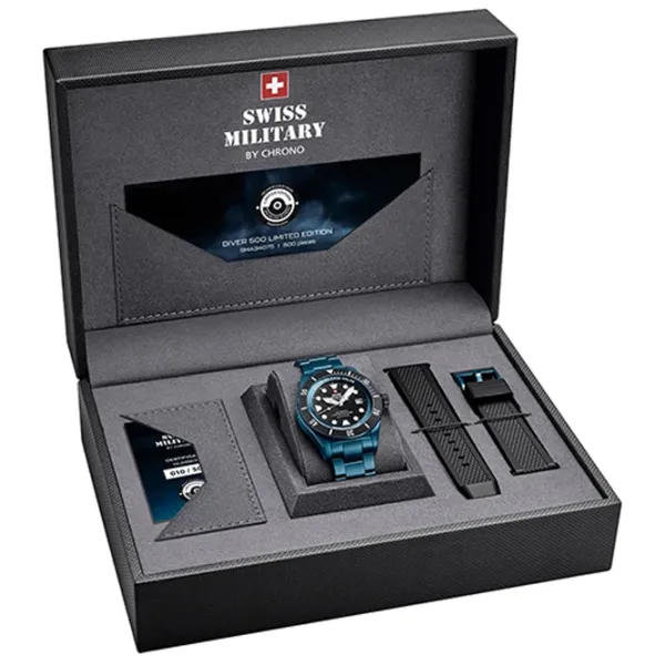 Ceas de mână pentru bărbați Swiss Military SMA34075.10 Mecanic / 44 mm photo 6