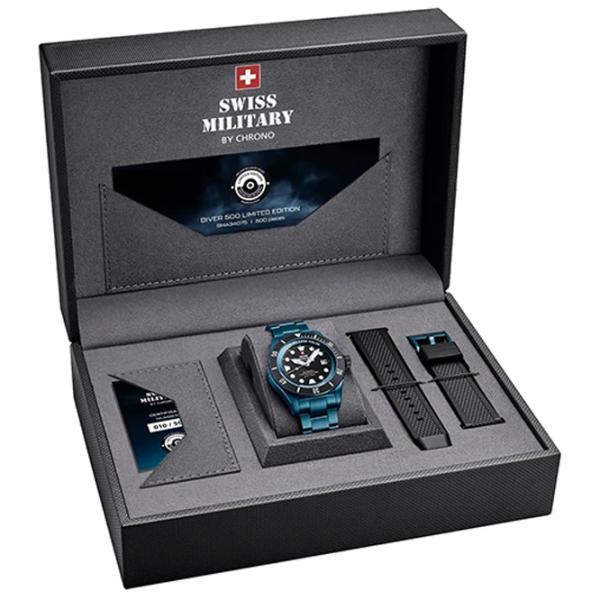 Ceas de mână pentru bărbați Swiss Military SMA34075.10 Mecanic / 44 mm photo 6