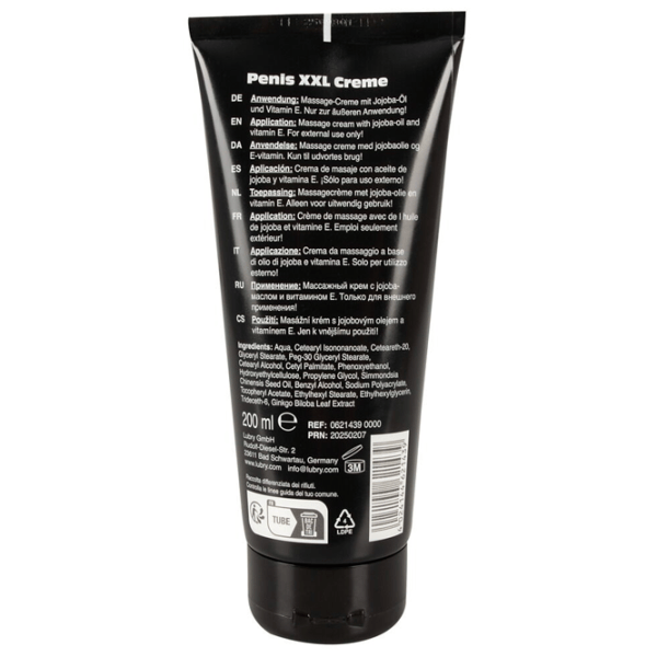 Крем для массажа Penis XXL Creme 0.2л/ / Черный photo 3