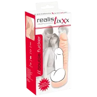 Husa pentru penis RealistixXx Double Fucker (18 cm) / Beige