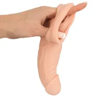 Чехол для пениса Nature Skin Penis Sleeve with Extension 5 cm (21 см) / Бежевый photo 3