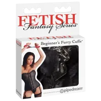 Cătuşe Fetish Fantasy Beginner's Furry Cuffs Black