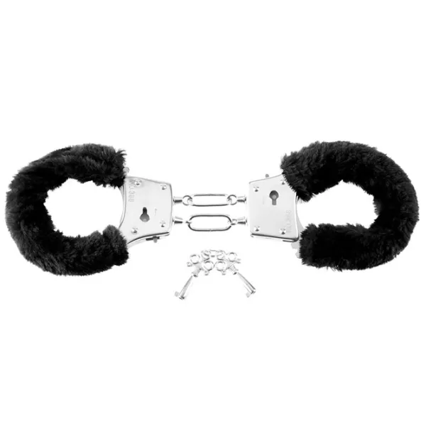 Cătuşe Fetish Fantasy Beginner's Furry Cuffs Black photo 2