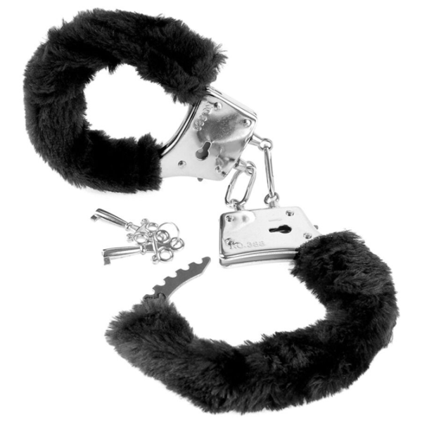 Cătuşe Fetish Fantasy Beginner's Furry Cuffs Black photo 3