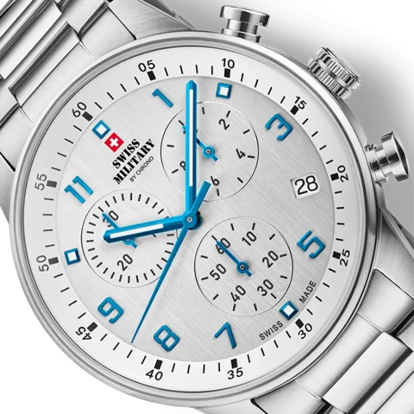 Ceas de mână pentru bărbați Swiss Military SM34114.03 Cuarț / 41 mm photo 4