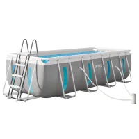 Бассейн Intex 26770 8418 л/ Каркасный/ Серый