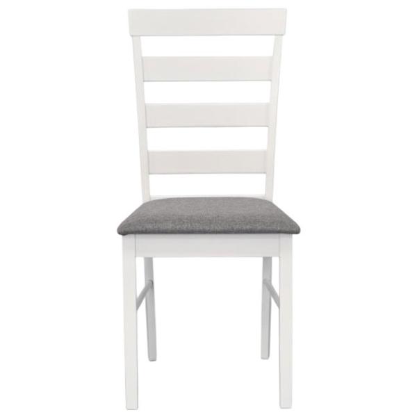 Set masă și scaune Evelin Raffles Oval + 6 GLORIA Ovală / MDF / White photo 2