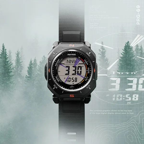 Наручные часы для мужчин Casio PRG-69-1ER Кварцевый c солнечной батареей / 53 x 46 мм photo 7