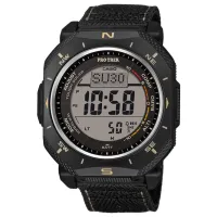 Ceas de mână pentru bărbați Casio PRG-69B-1ER Cuarț cu o baterie solară / 53 x 46 mm