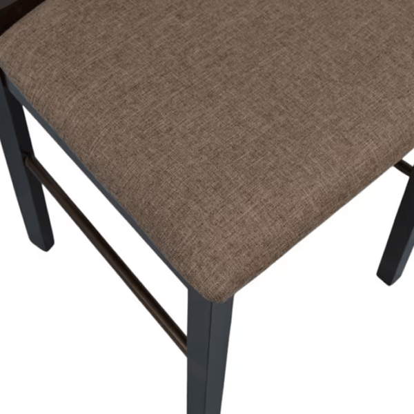 Set masă și scaune Evelin Raffles Oval + 4 GLORIA Ovală / MDF / Dark Brown photo 4