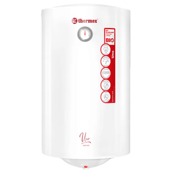 Boiler Thermex Uno 50 V slim Acumulativ / 50 l / White photo 1