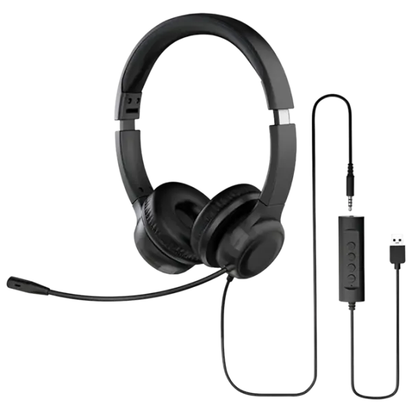 Наушники Acer AHW154 Черный Проводная/ Для офиса photo 1