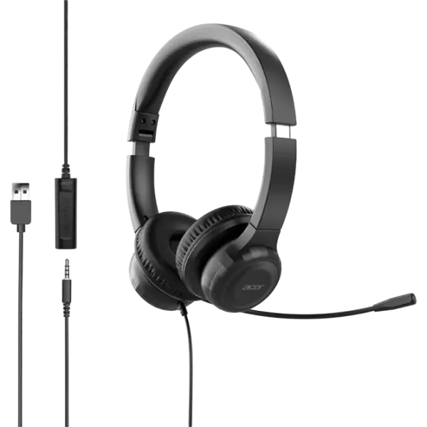 Наушники Acer AHW154 Черный Проводная/ Для офиса photo 5