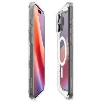 Husă pentru smartphone Apple iPhone 16 Pro Spigen / MagSafe Back / TPU / Transparent White photo 5