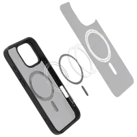 Husă pentru smartphone Apple iPhone 16 Pro Spigen / MagSafe Back / TPU / Transparent Black photo 2