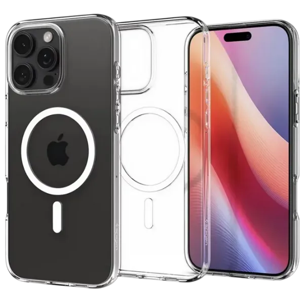 Чехол для смартфона Apple iPhone 16 Pro Spigen / Back / ТПУ / White Прозрачный photo 1
