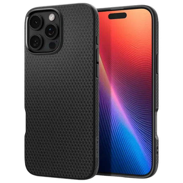Чехол для смартфона Apple iPhone 16 Pro Spigen / Back / ТПУ / Черный Матовый черный photo 1